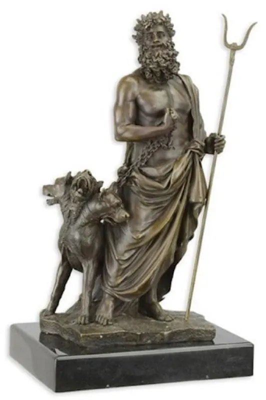 Casa Padrino figura de bronce de lujo dios griego bronce / negro 17 x 12 x A. 29,2 cm - Escultura de bronce - Figura de decoración - Accesorios de decoración Preiswert