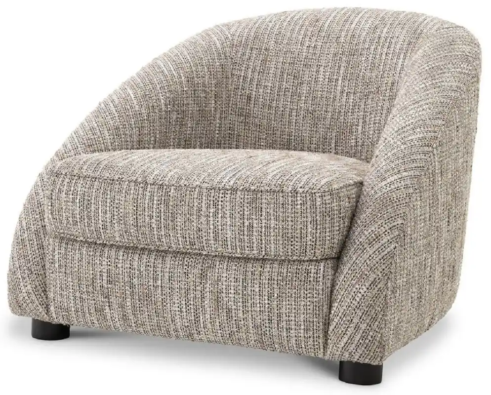 Casa Padrino sillón de lujo beige / negro 88 x 80 x A. 65 cm - Sillón de Salón - Muebles de Salón de Lujo Aktuell