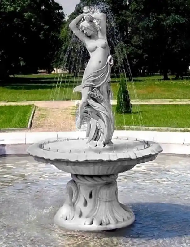 Casa Padrino fuente Art Nouveau gris Ø 145 x H. 234 cm - Magnífica fuente de jardín - Fuente de decoración de jardín - Accesorios de Decoración de Jardín Barroco y Art Nouveau Rabatt