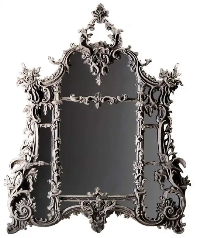 Casa Padrino espejo barroco gris - Magnífico espejo de pared hecho a mano de estilo barroco - Espejo de armario de estilo antiguo - Espejo de salón - Muebles Barrocos Angebot
