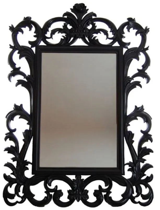 Preisreduziert Casa Padrino espejo barroco de lujo negro - Espejo de pared hecho a mano en estilo barroco - Magníficos accesorios de decoración barroco
