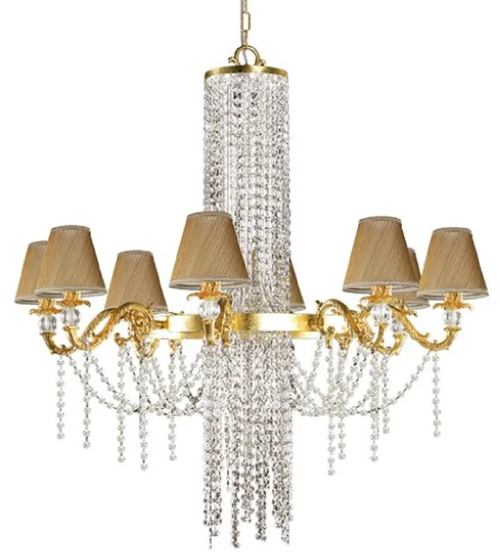 Meistverkauft Casa Padrino araña de luces barroco de lujo oro Ø 101 x A. 100 cm - Magnífica araña de luces con cristal noble de Swarovski - Muebles Barrocos - Noble y Magnífica