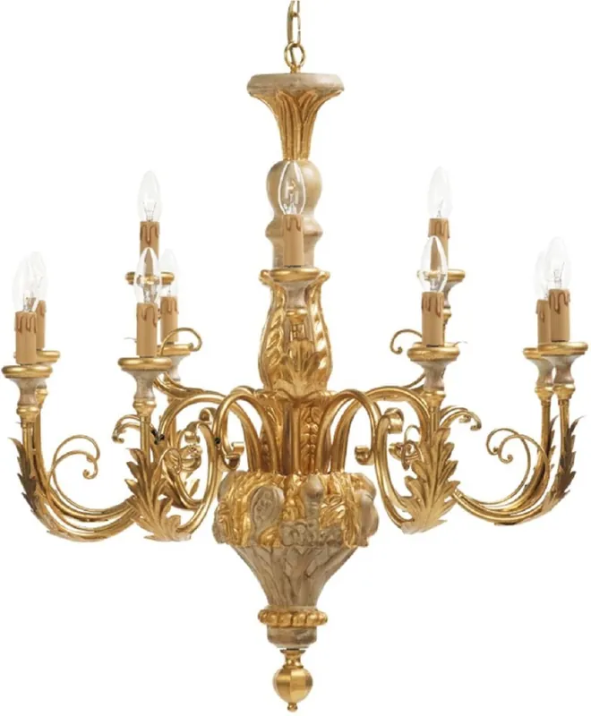 Casa Padrino araña de luces barroco de lujo oro Ø 80 x A. 90 cm - Magnífica lámpara de araña de Hotel y Restaurante Preisreduziert