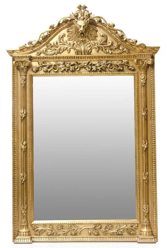 Sonderangebot Casa Padrino espejo de pie barroco de lujo oro - Espejo de madera maciza hecho a mano en estilo barroco - Muebles Barrocos - Noble y Magnífico