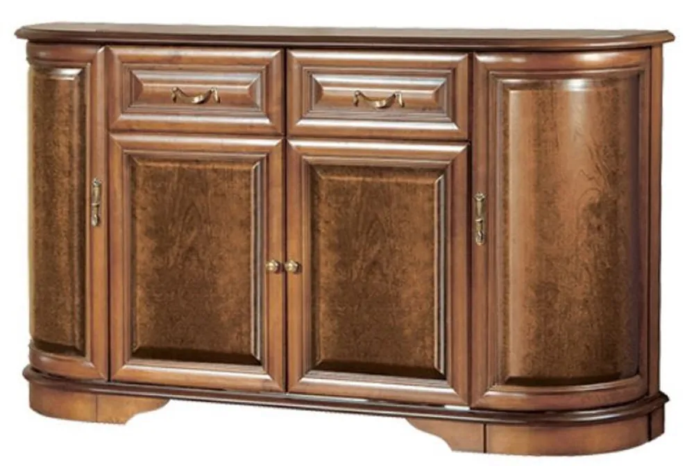 Sichere Zahlung Casa Padrino aparador de lujo marrón 159,5 x 42 x A. 92,5 cm - Armario de madera maciza - Armario de salón - Muebles de salón de lujo de madera maciza