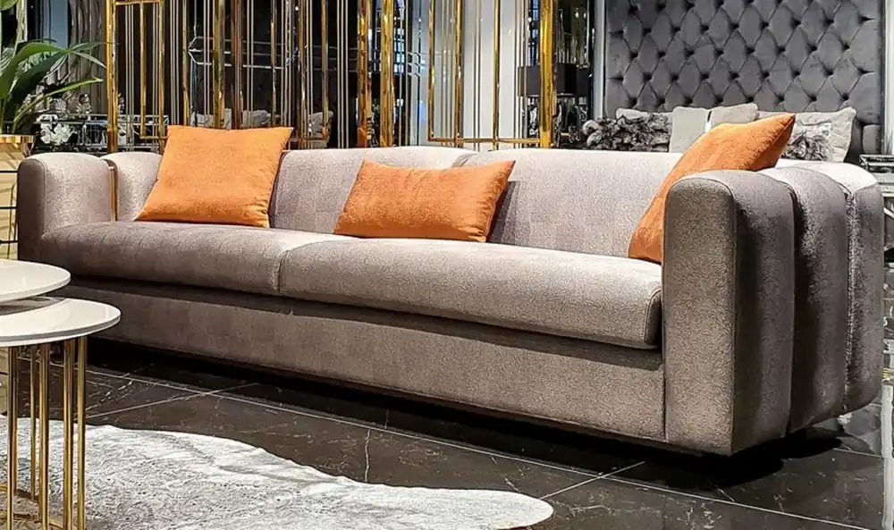 Heißes Angebot Casa Padrino sofá de lujo plata / oro 240 x 95 x A. 85 cm - Sofá de Salón - Sofá de Hotel - Muebles de Lujo