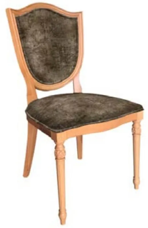 Sonderangebot Casa Padrino silla de comedor Art Deco gris / natural - Elegante silla de madera maciza - Muebles de Comedor Art Deco