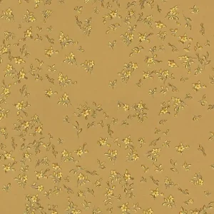 Finale Aktion Versace papel pintado de diseño flores barrocos 935853 oro - Papel pintado satín con patrón elegante - Alta Calidad