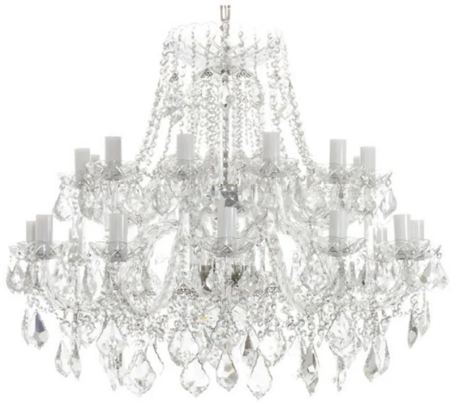 Preis Gesenkt Casa Padrino araña de luces barroco de lujo plata Ø 90 x A. 70 cm - Magnífica lámpara de araña con cristal fino - Noble & Magnífico