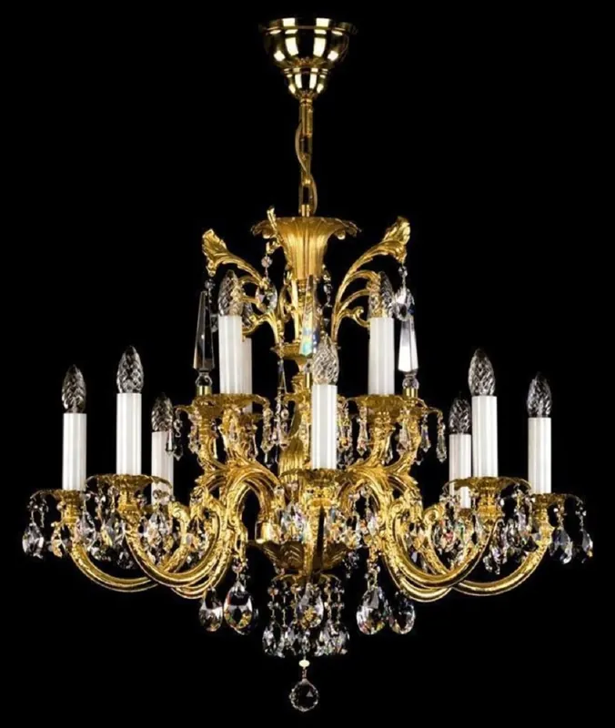 Casa Padrino araña de luces barroco de lujo oro Ø 84 x A. 67 cm - Magnífica lámpara de araña con cristal de Bohemia - Noble & Magnífica Jetzt Kaufen