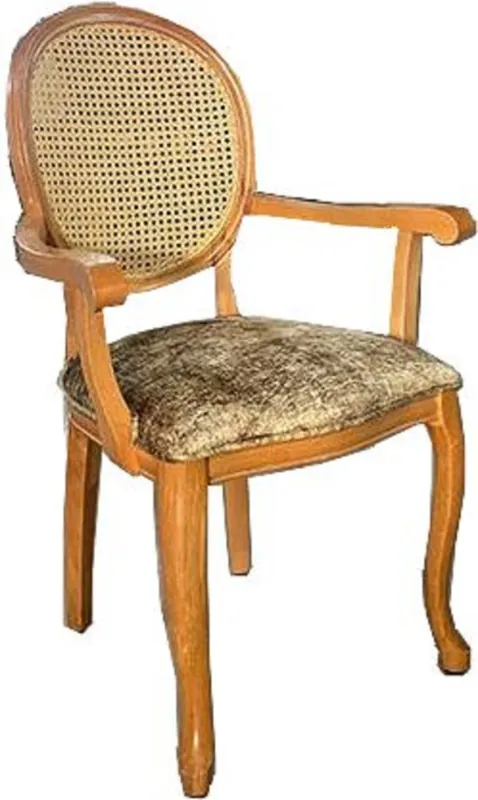 Casa Padrino silla de comedor barroco caqui / natural - Silla de estilo antiguo hecha a mano con reposabrazos - Muebles de comedor de estilo barroco Angebot