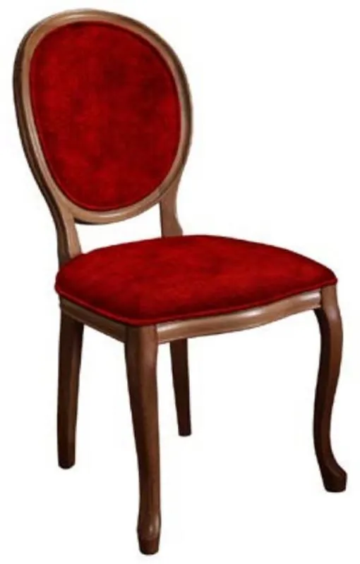 Saisonangebot Casa Padrino silla de comedor barroco rojo burdeos / marrón - Silla de estilo antiguo hecha a mano - Muebles de comedor de estilo barroco