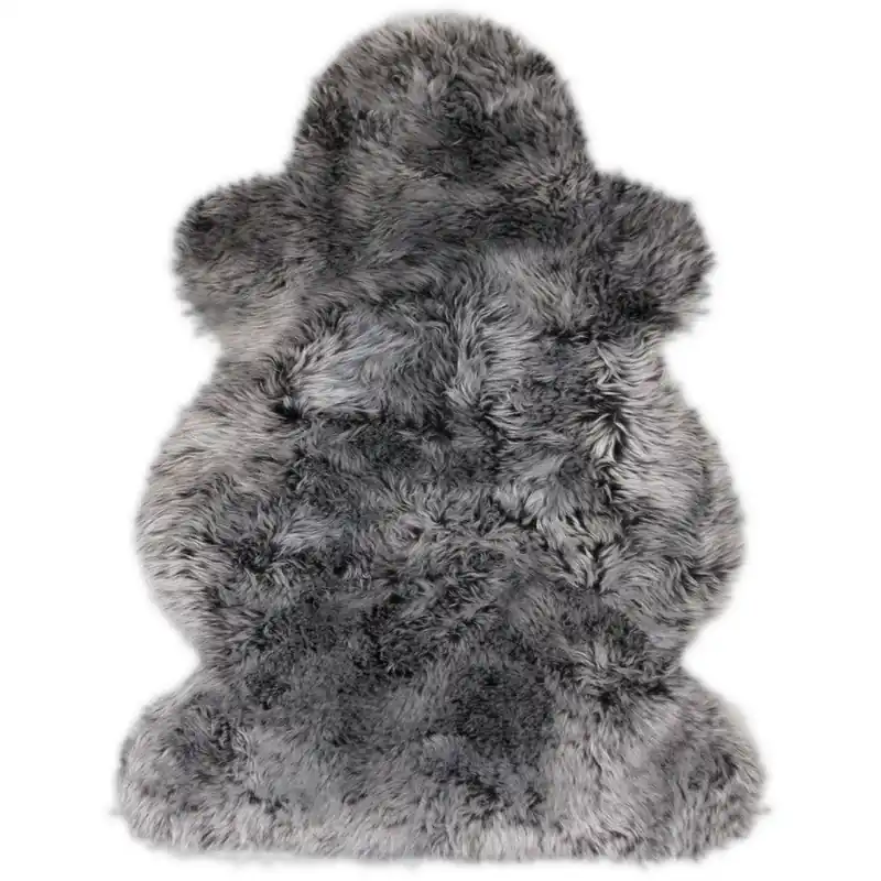 Heitmann Fell Australisches Lammfell - schwarz mit hellen Spitzen Highlight