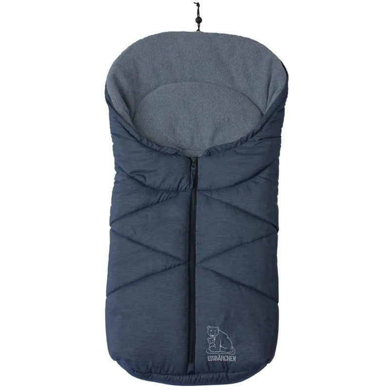 Kracherpreis Heitmann Felle Fußsack für Babyschale und Kinderwagen blau
