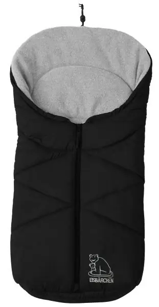 Heitmann Felle Fußsack für Babyschale und Kinderwagen schwarz/hellgrau Jetzt Bestellen