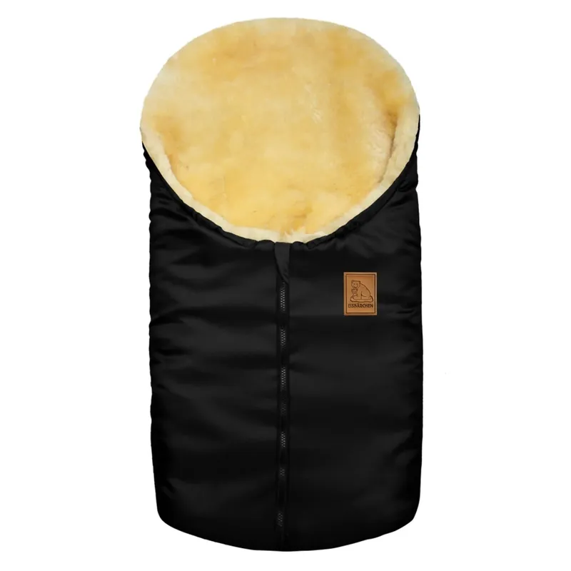 Saisonangebot Heitmann Felle Kleiner Lammfellfußsack (schwarz)
