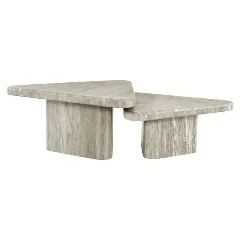 Richmond Interiors Couchtisch Dwayne 2er-Set (White) Finale Aktion