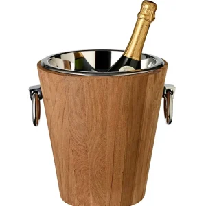 Nur Heute Edzard Weinkühler St. Tropez Teak Holz Teakholz, Edelstahl