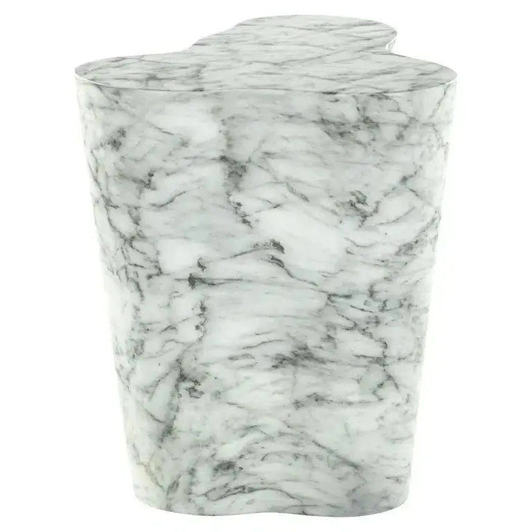 Richmond Interiors Beistelltisch Rockyard faux white marble (White) Zertifiziert