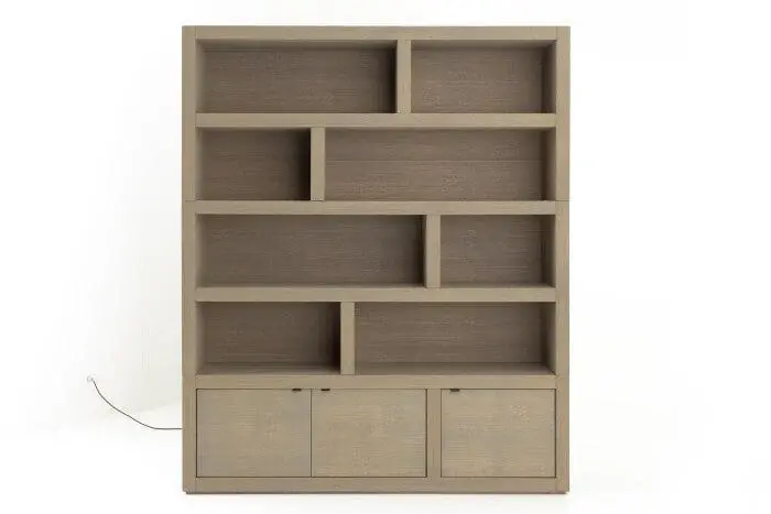 Neue Ware Flamant BJORN, Bücherregal, verwitterte Eiche
