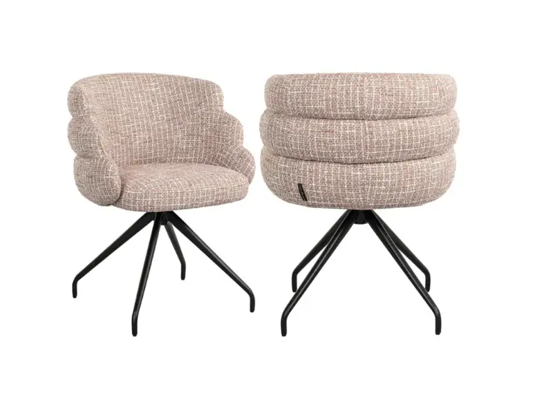 Markenprodukt Richmond Interiors Drehstuhl Kayla trendy rose