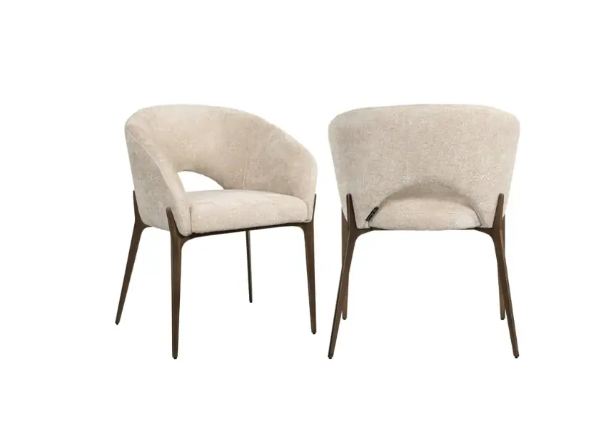Top-Angebot Richmond Interiors Esszimmerstuhl Kenzi cream unicorn