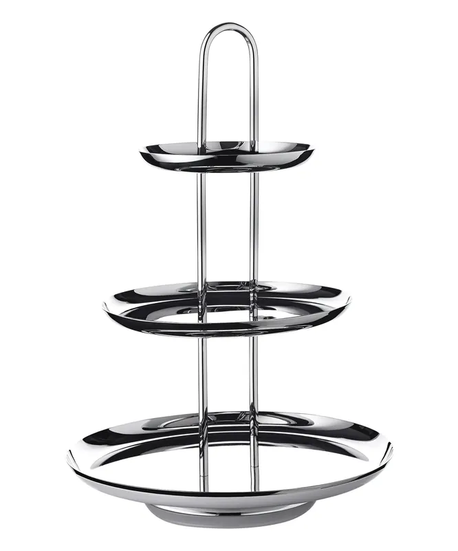 Direkt Vom Hersteller Edzard Etagere Apus (Höhe 40 cm, 3-stöckig), Edelstahl hochglanzpoliert