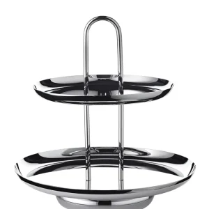Edzard Etagere Apus (Höhe 28 cm, 2-stöckig), Edelstahl hochglanzpoliert Sale