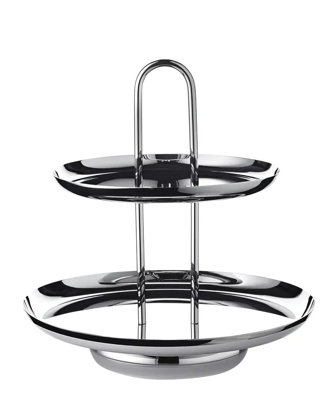Edzard Etagere Apus (Höhe 28 cm, 2-stöckig), Edelstahl hochglanzpoliert Sale
