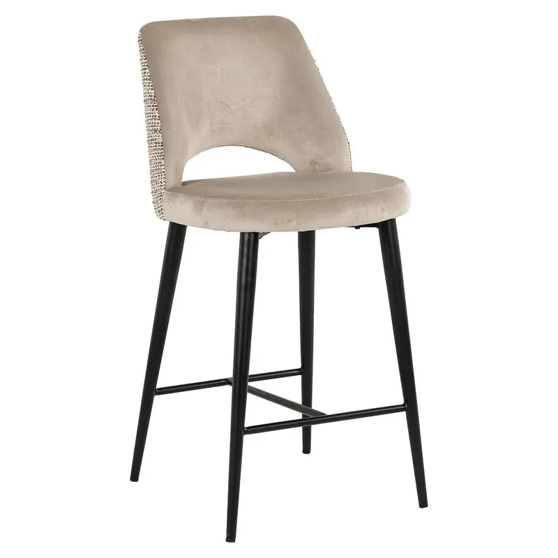Richmond Interiors Barstuhl Tabitha trendy nature / quartz khaki Günstig
