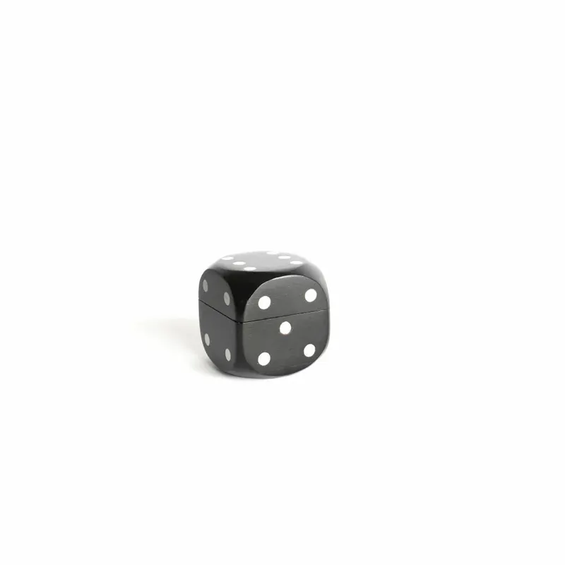 Authentic Models Würfelbox Black Dice Box, mit 5 Würfeln, Würfel, Spielwürfel, Holz / Messing, GR031B Rabatt