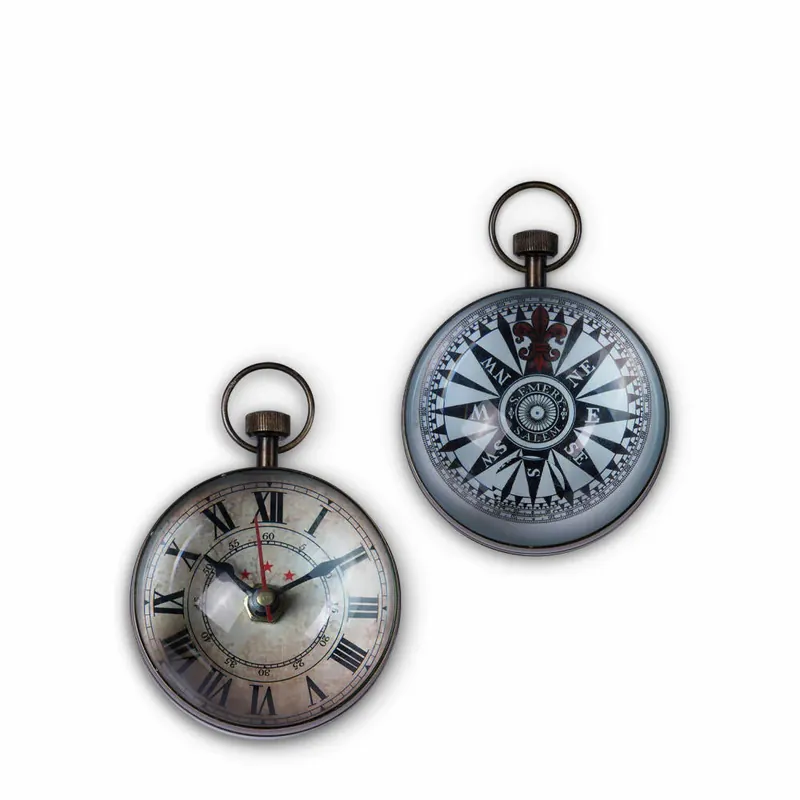 Authentic Models Taschenuhr Eye of Time Brass, Uhr, Deko-Objekt, Messing / Glas, SC063B Ausverkauf