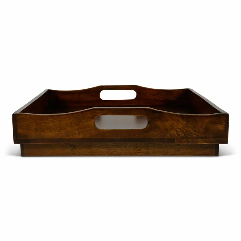 Sonderaktion Authentic Models Stateroom End Table Tray, mit Füßen, Serviertablett, Tablett, Holz, FF109