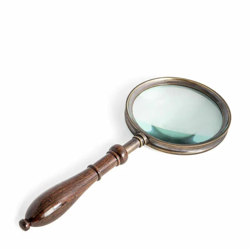 Sichere Zahlung Authentic Models Vergrößerungsglas, Regency Magnifier, Lupe, Holz / Messing / Glas, Schwarz, AC109