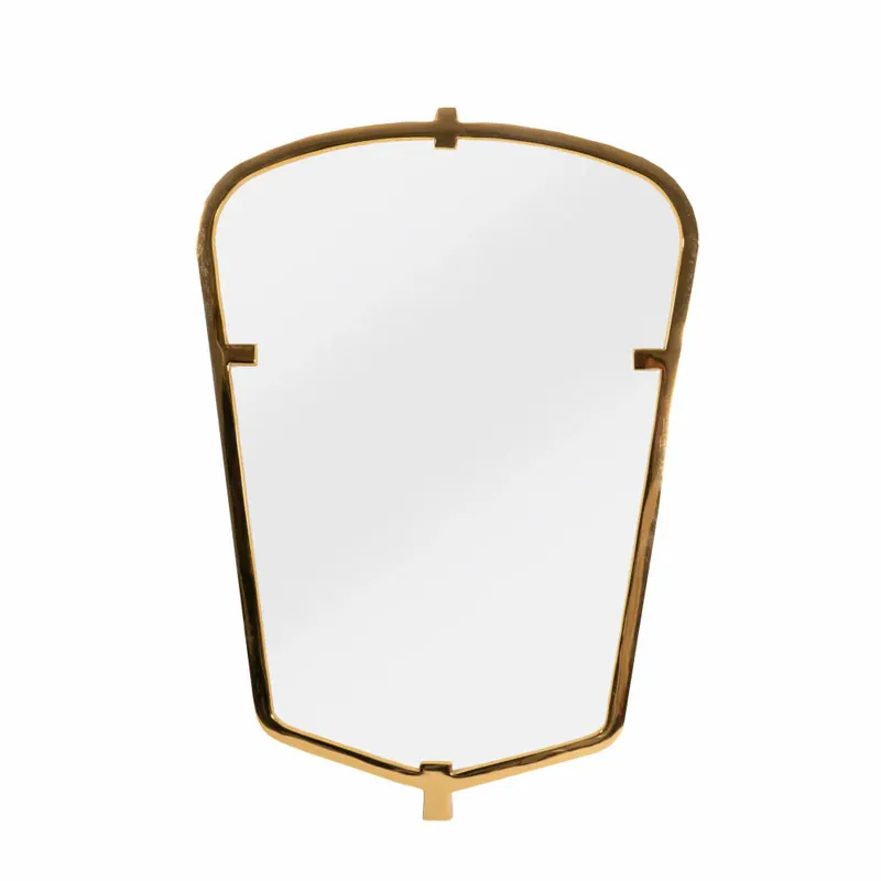 Authentic Models Spiegel, Art Deco Mirror, Wandspiegel, Aluminium, 70 x 49.5 cm, AC195 Letzte Chance