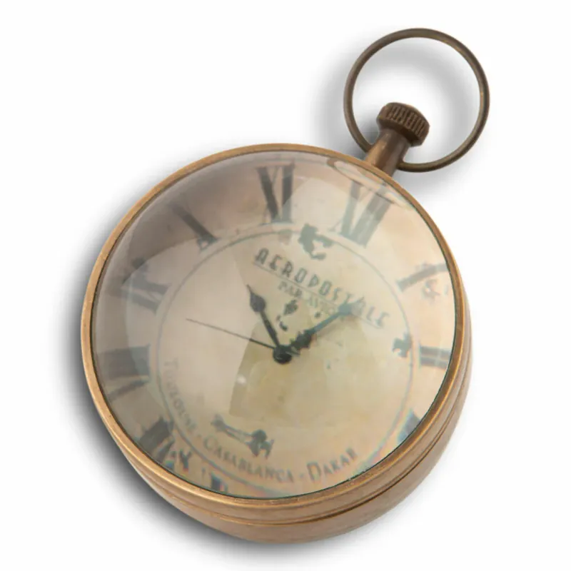 Neuheit Authentic Models Taschenuhr Eye of Time, Deko-Objekt, Messing, Glas, SC050