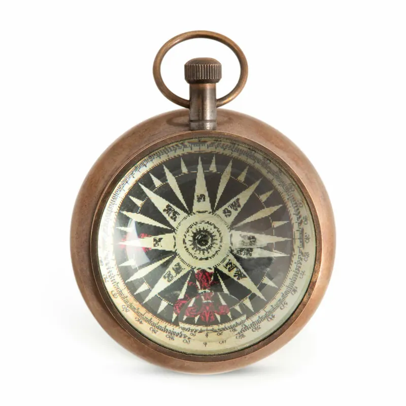 Heißes Angebot Authentic Models Taschenuhr Eye of Time Porthole Bronze, Messing, Glas, SC055
