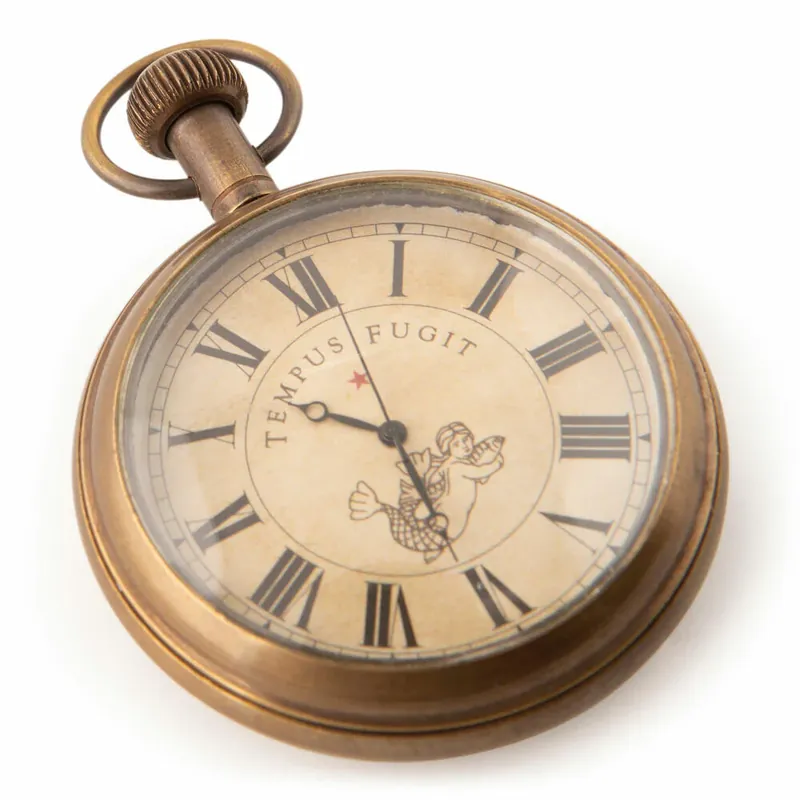 Authentic Models Taschenuhr Victorian Pocket Watch, Deko-Objekt, Messing, Glas, SC058 Nur Für Kurze Zeit
