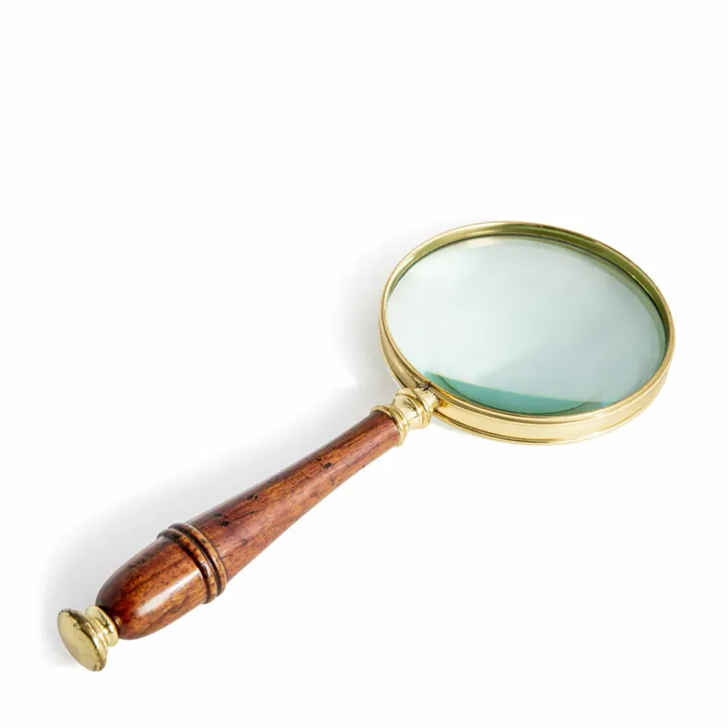 Authentic Models Vergrößerungsglas, Leselupe, Lupe, Holz, Messing, Glas, AC099 Ausverkauf