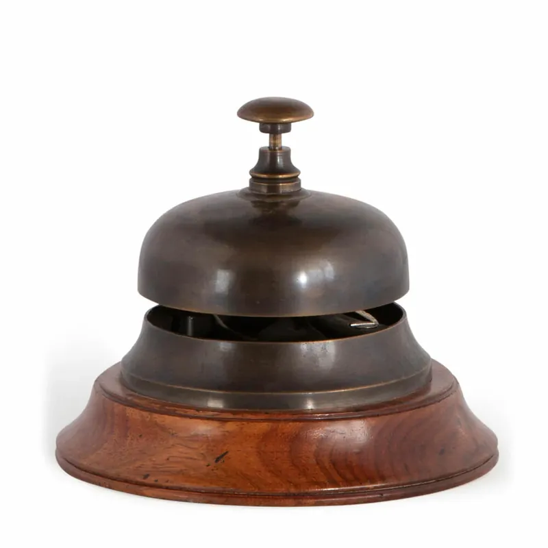 Authentic Models Schreibtischklingel Sailors Inn Bronzed, Pultklingel, Holz, Messing, AC103 Finale Aktion