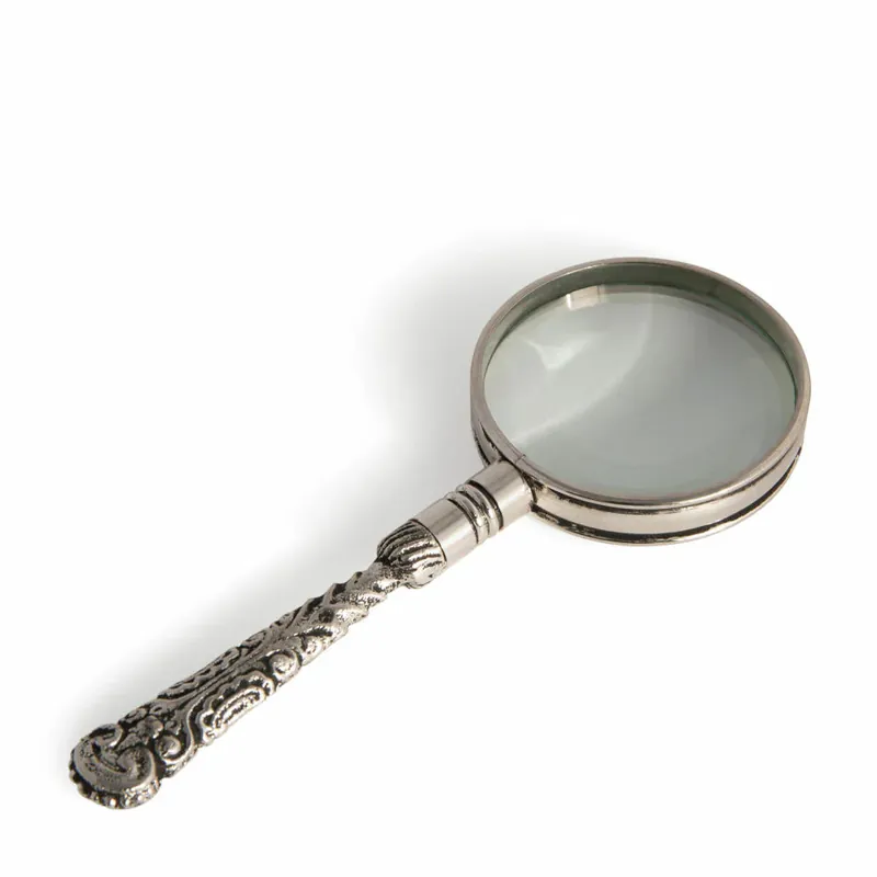 Authentic Models Vergrößerungsglas Rococo Silver, Leselupe, Messing, Glas, AC114 Begrenztes Angebot