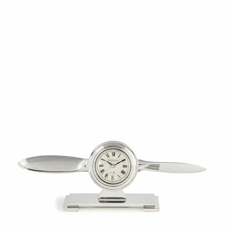 Angebot Authentic Models Tischuhr Propeller Clock, Schreibtischdeko, Aluminium, AP111