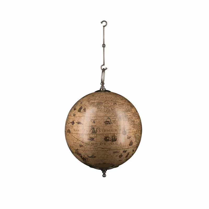 Authentic Models Hängeglobus Hondius Hanging L, Globus, Dekoration, Aluminium / Kunststoff / Papier, GL073 Nur Für Kurze Zeit