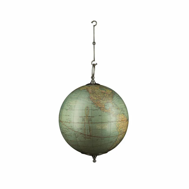 Aktuell Authentic Models Hängeglobus Weber Costello Hanging S, Globus, Dekoration, Aluminium / Kunststoff / Papier, GL075