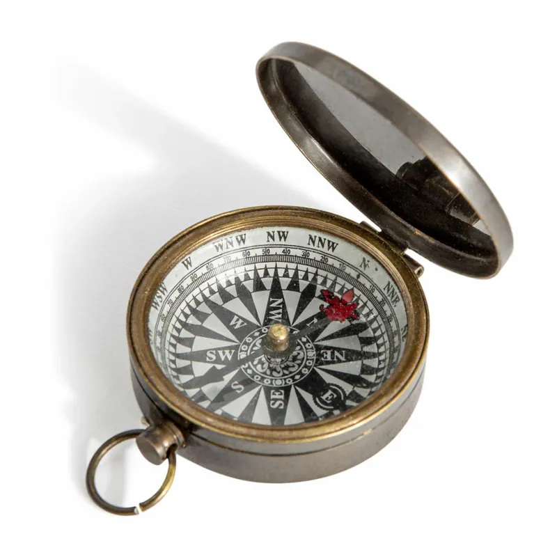 Preiswert Authentic Models Kompass Small Bronzed, Taschenkompass, Messing, Glas, CO002B
