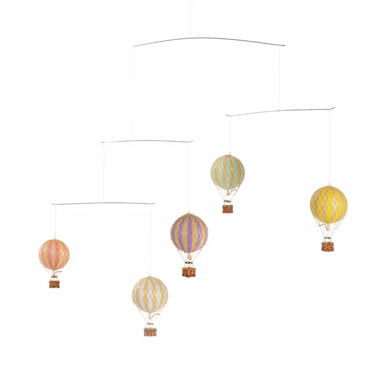 Authentic Models Mobile Flying in the Skies Pastell, Hängedekoration, Ballons, Rattan, Papier, PP-Kunststoff, AP129 Sofort Bestellen