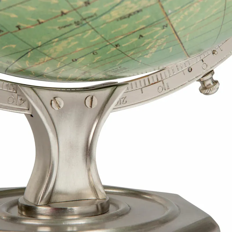Authentic Models Globus Weber Costello Vintage Round, Deko-Weltkugel, Aluminium / Kunststoff / Papier, GL063 Top-Preis