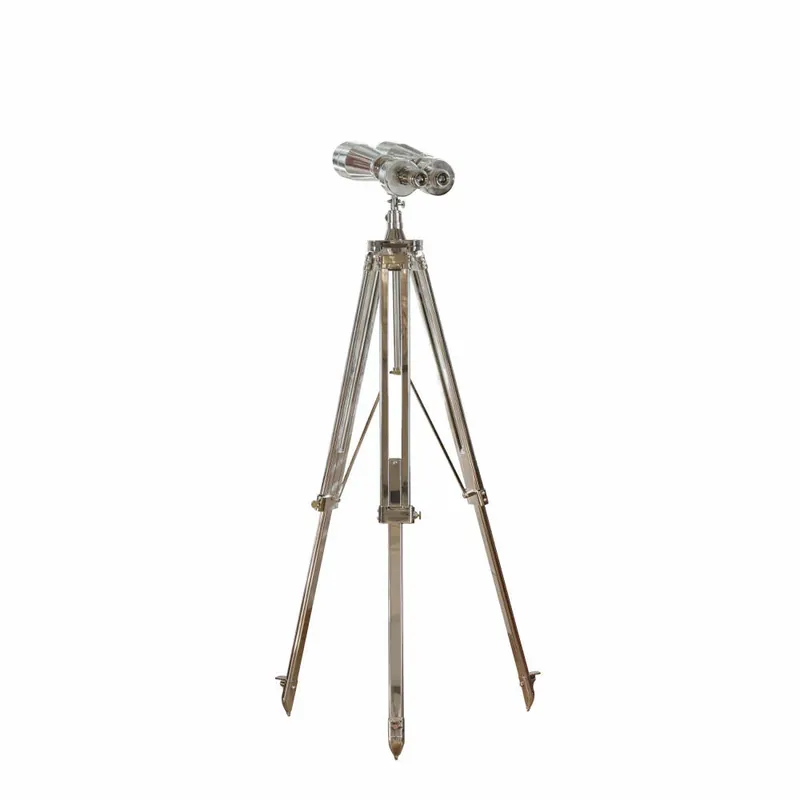Authentic Models Binocular on Tripod, Fernglas, Fernrohr, mit Stativ, Aluminium / Glas, KA040 Neue Kollektion