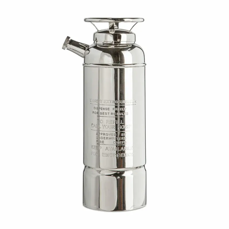 Authentic Models Cocktailshaker Fire Extinguisher C. Shaker, Messing, Nickel- und Silberbeschichtet, CS002 Neuheit