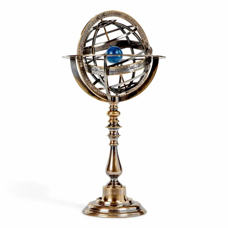 Authentic Models Armillarsphäre Bronze, Armillary Dial, Messing, Chrome, GL052 Neuheit